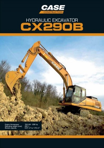 download Case CX290 Crawler Excavator able workshop manual