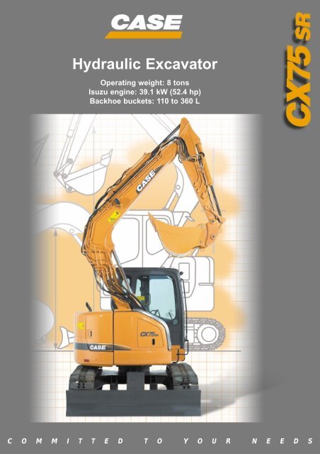 download Case CX75SR Tier 3 Hydraulic Excavator s able workshop manual