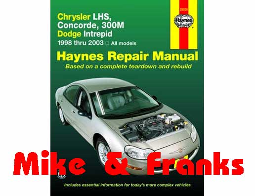 download Chrysler 300M LHS Concorde Intrepid workshop manual