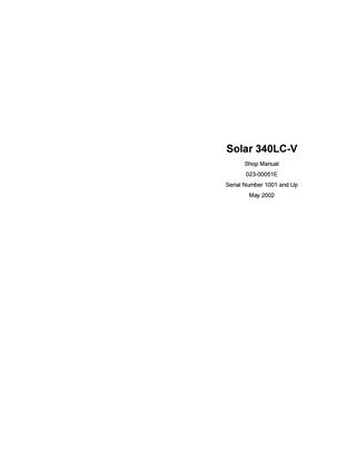 download Daewoo Doosan Solar 250LC V Excavator able workshop manual