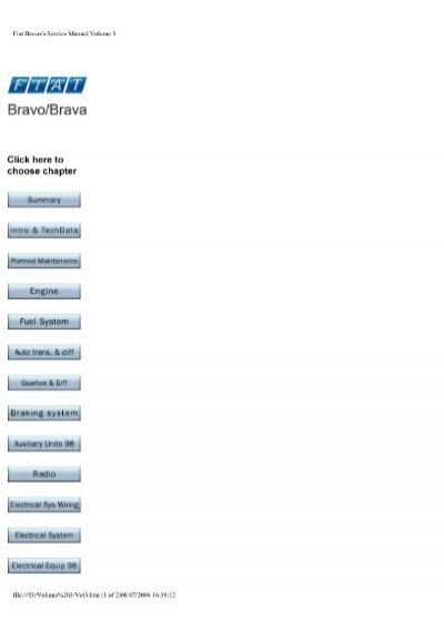 download Fiat Bravo Brava able workshop manual