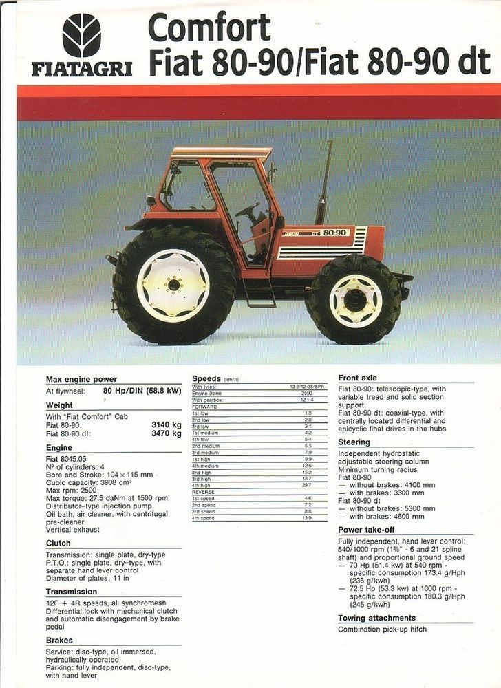 download Fiat Tractor 55 60 60 90 79 90 80 90 90 90 100 90 tractor workshop manual