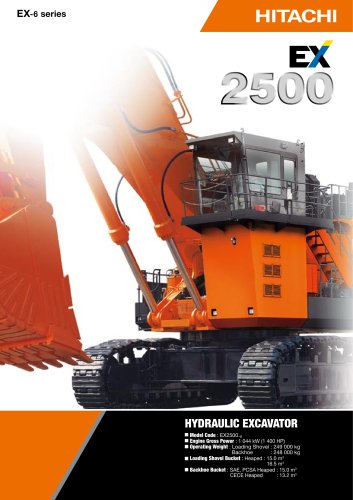 download Hitachi EX2500 6 Hydraulic Excavator able workshop manual