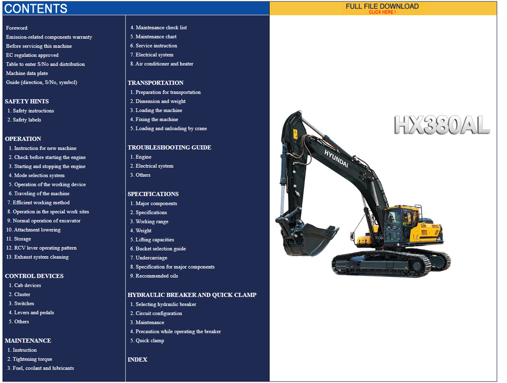 download Hyundai Crawler Excavator R300LC 9A able workshop manual