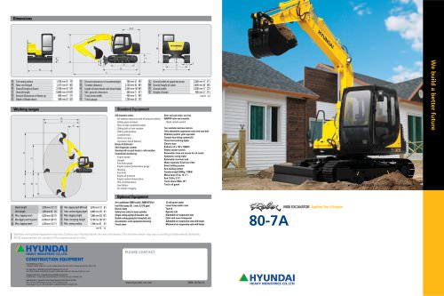 download Hyundai Crawler Excavators R80 7A able workshop manual