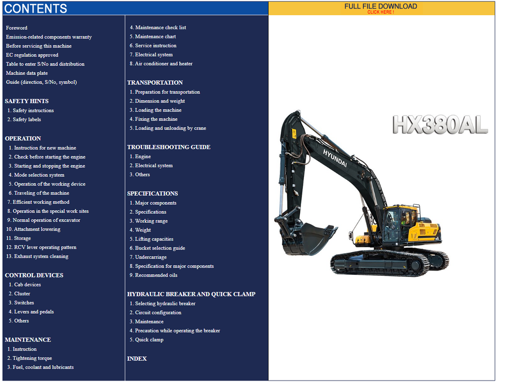 download Hyundai Crawler Mini Excavator R16 9 able workshop manual