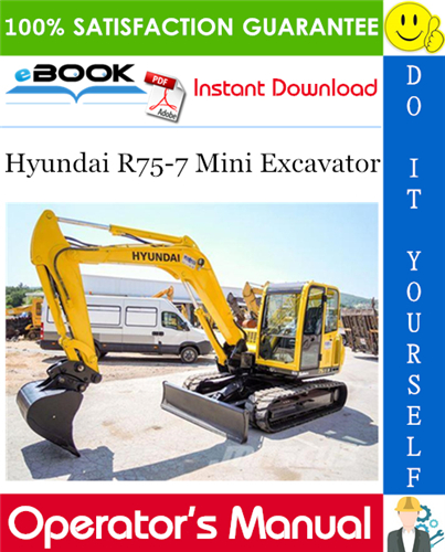 download Hyundai R55 7 Crawler Excavator able workshop manual