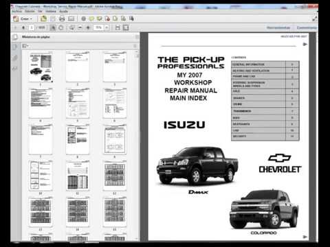 download ISUZU D MAX KB P190 HOLDEN COLORADO workshop manual