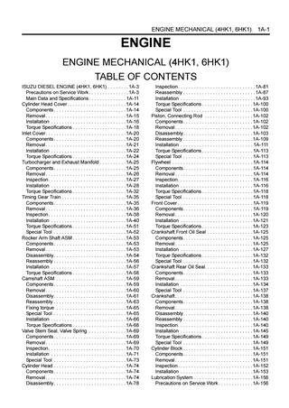 download ISUZU TF GASOLINE Engine able workshop manual