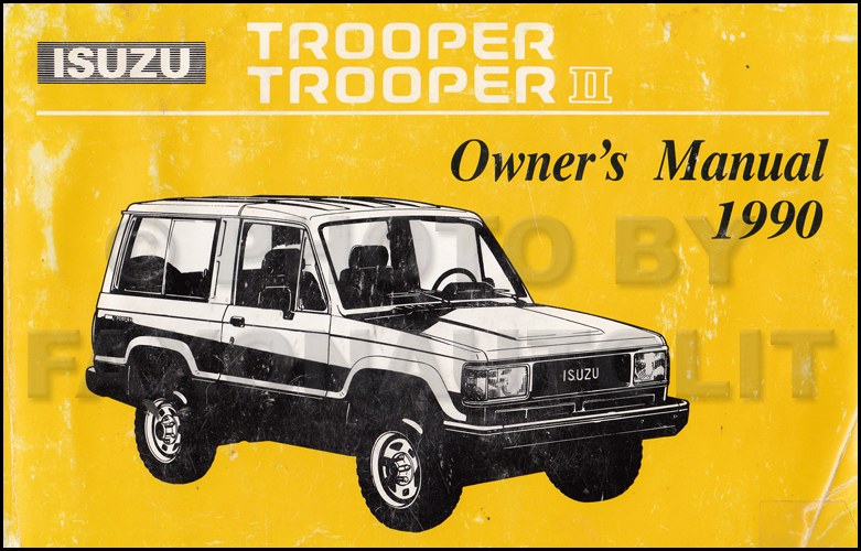 download Isuzu Trooper II able workshop manual