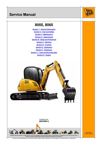 download JCB 8055 8065 Midi Excavator able workshop manual