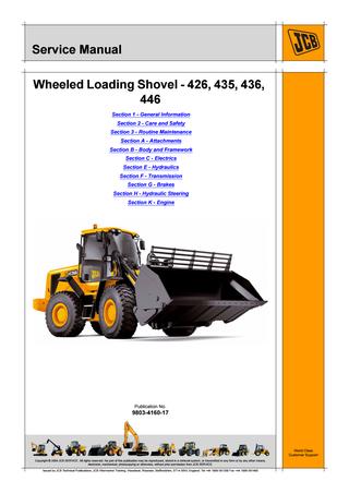 download JCB WHEELED Loader 410 able workshop manual