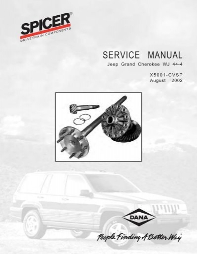 download Jeep Grand Cherokee WG able workshop manual