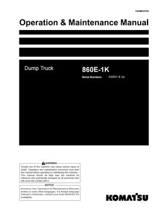 download KOMATSU PC120 6 EXCEL Hydraulic Excavator + Operation able workshop manual