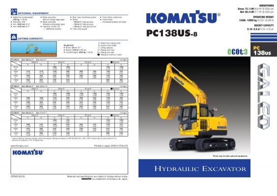 download KOMATSU PC120 6 EXCEL Hydraulic Excavator + Operation able workshop manual