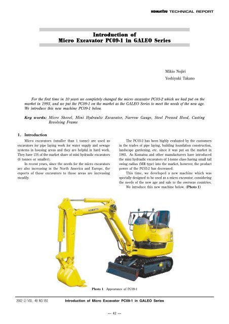 download Komatsu PC09 1 Excavator able workshop manual