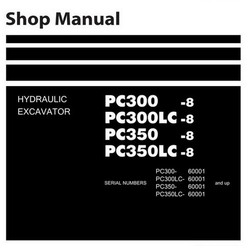 download Komatsu PC300 6 PC300LC 6 PC350 6 PC350LC 6 Hydraulic Excavator able workshop manual