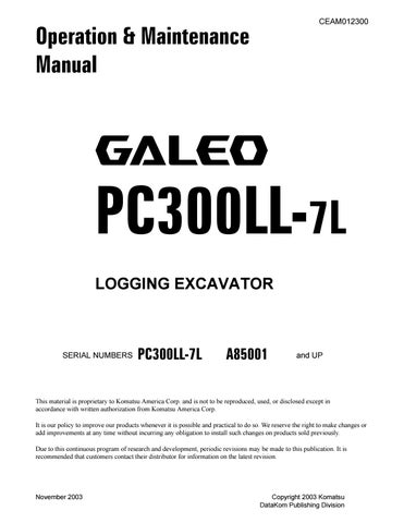 download Komatsu PC450 6K PC450LC 6K Hydraulic Excavator Operation able workshop manual