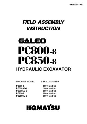 download Komatsu PC800 8 PC800LC 8 PC800SE 8 PC850 8 PC850SE 8 Hydraulic Excavator able workshop manual