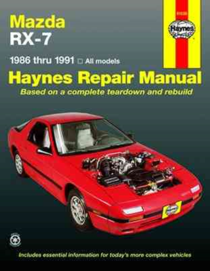 download MAZDA RX7 workshop manual