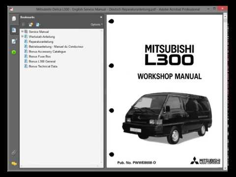 download MITSUBISHI DELICA L300 workshop manual