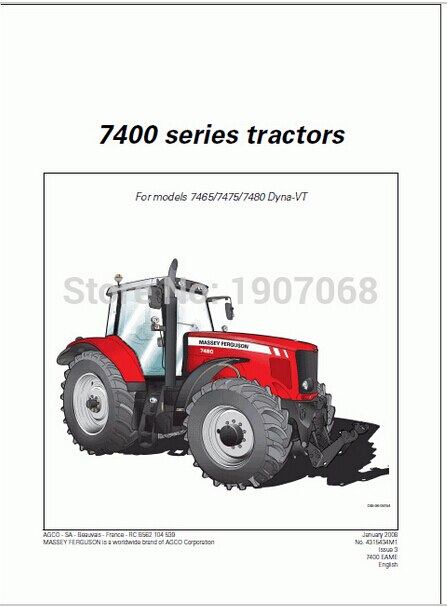 download Massey Ferguson Tractor MF 6100 workshop manual