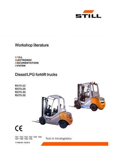 download Still RX70 60 RX70 70 RX70 80 Forklift Truck able workshop manual