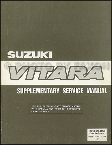 download Suzuki Sidekick workshop manual