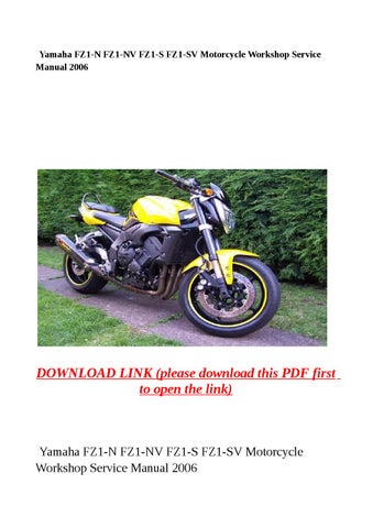 download Yamaha FZ1 N FZ1 NV FZ1 S FZ1 SV Motorcycle able workshop manual