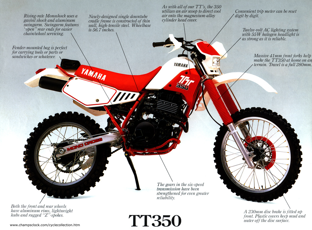 download Yamaha Motorcycle TT 350 S able workshop manual